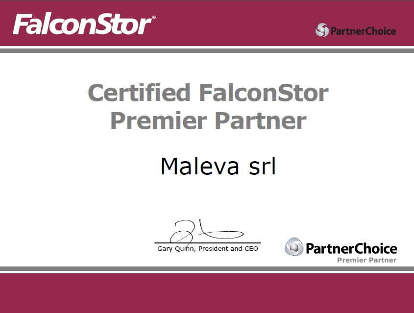 Maleva - certified FalconStor premier partner
