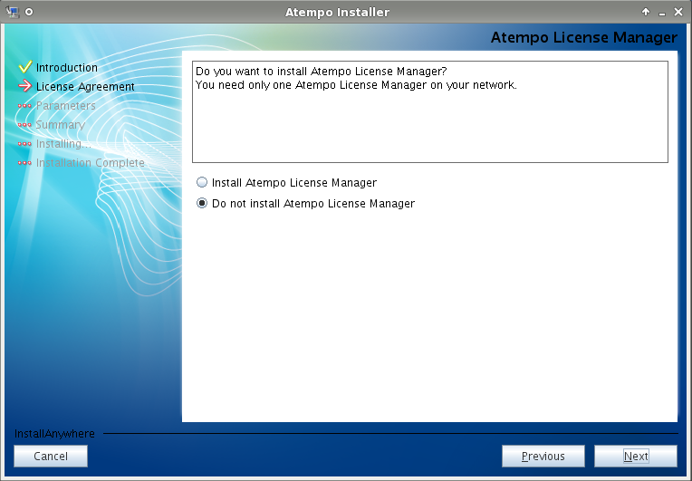 installare live navigator su linux: license manager
